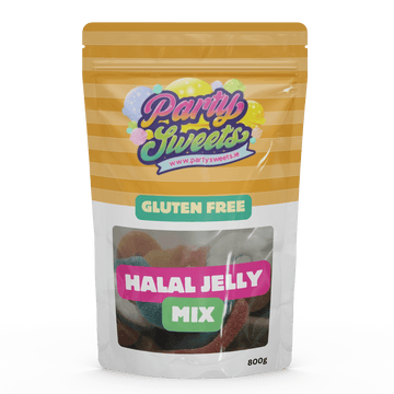 Party Sweets Gluten Free & Halal Jelly Mix 800g Bag | ##shopname## | Jellies & Chewy Sweets
