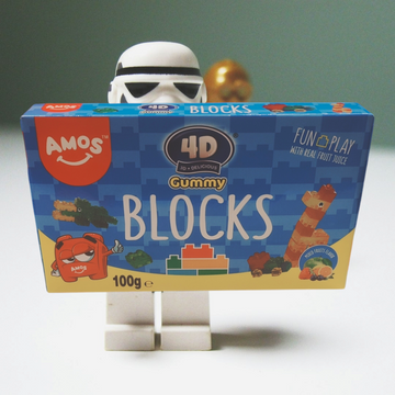 Amos 4D gummy blocks 100g