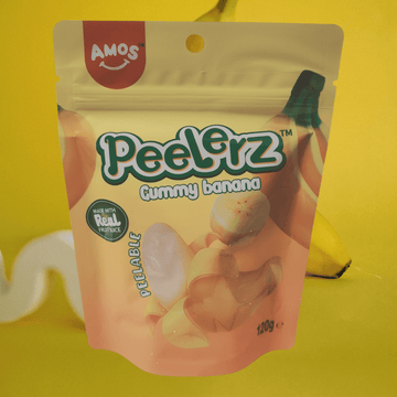 Amos Peelerz Gummy Banana 120g | ##shopname##