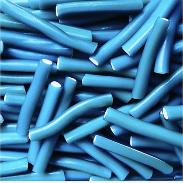 Dolce Blue Raspberry Fondant Pencils - Bulk tub of approximately 200 chewy blue raspberry flavoured candy pencils with soft, sweet fondant centres by Dolce.