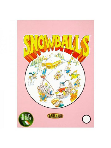 Caffreys Snowballs Full Retail Box - Containing 36 individually wrapped classic Irish marshmallow, chocolate, and coconut snowball sweets by Caffreys.