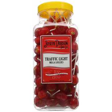 Dobsons Traffic Light Mega Lolly Bulk Tub (Approx. 2.175kg) | ##shopname## | Lollipops