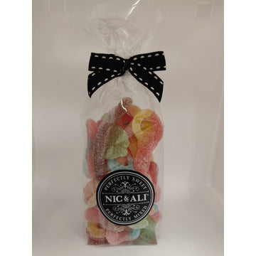 Nic & Ali Oh So Sour Mix 200g Bag - Intensely tangy and sour assorted jelly and chewy sweets
