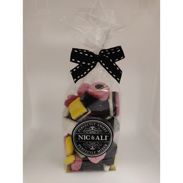 Nic & Ali Love Liquorice Mix 220g Bag - Assorted selection of classic liquorice sweets