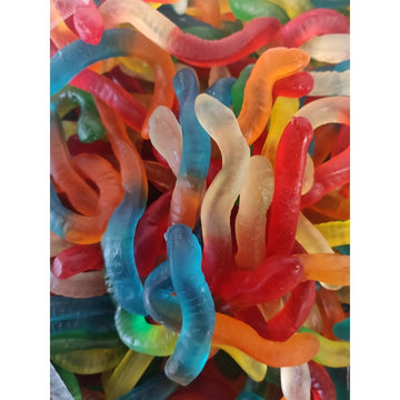 Dolce Jelly Worms Bulk Tub (Approx. 240 Pieces, 1500g) | ##shopname## | Jellies & Chewy Sweets