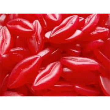 Finex Jelly Lips Bulk Tub - Approx 240 cherry flavoured lip-shaped gummy sweets