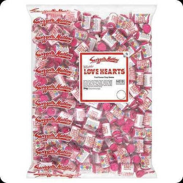 Swizzels Love Hearts Mini Rolls 3kg Bulk Bag | ##shopname## | Retro