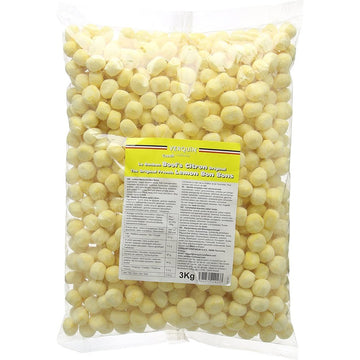 Verquin Lemon Bon Bons 3kg Bulk Bag - Zesty chewy French sweets with lemon flavour