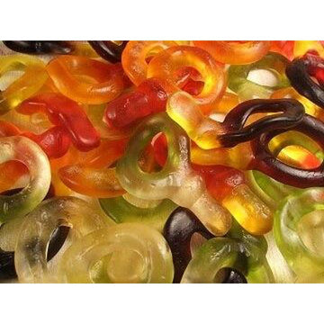 Tub of Finex Wine Gum Dummies - Approx 240 classic dummy-shaped jelly sweets