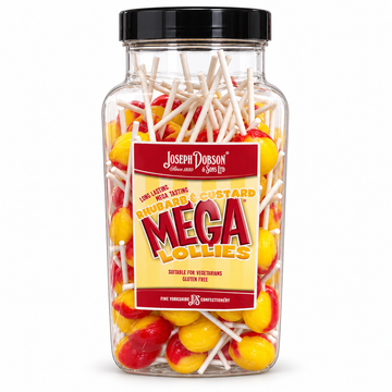Dobsons Rhubarb & Custard Lollies Bulk Jar