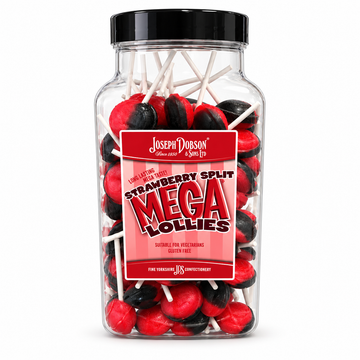 Dobsons Strawberry Split Lollies Bulk Jar