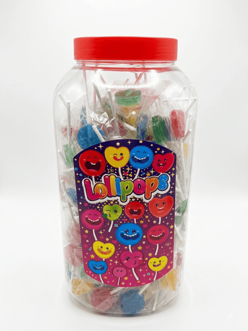 Lollipop Fizzy Fruit Jar 200 Units
