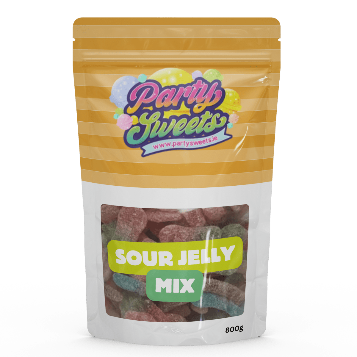 Party Sweets Sour Jelly Mix 800g Bag | ##shopname## | Jellies & Chewy Sweets