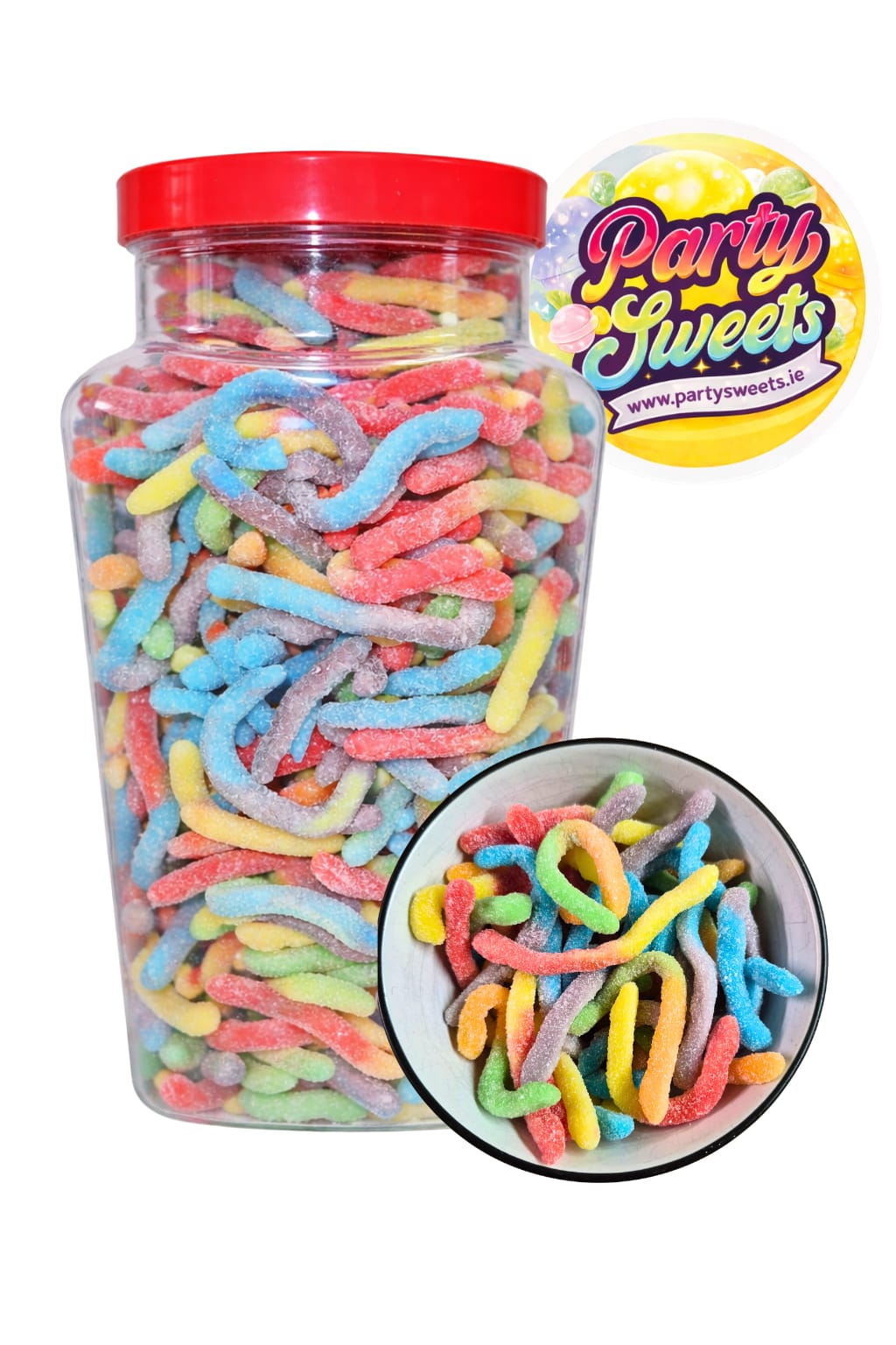 Neon Jelly Worms | ##shopname## | Jellies & Chewy Sweets