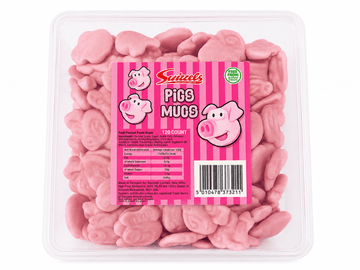Swizzels Pigs Mugs Full Drum (120 Count) | ##shopname## | Jellies & Chewy Sweets