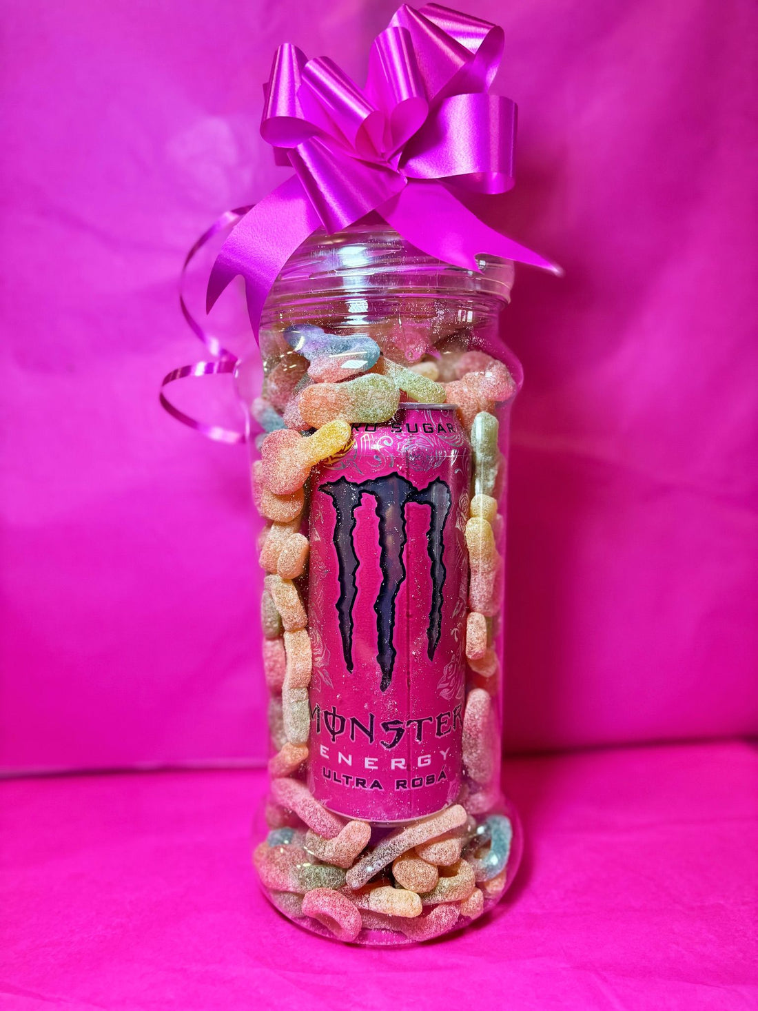 Monster Energy Ultra Rose 500ml and 1kg Sour Pick and Mix | ##shopname## 