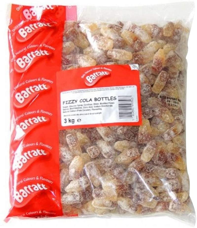 Barratts Fizzy Cola Bottles 3kg partysweets.ie