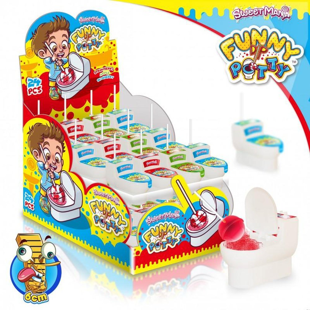 Funny Dip Potty 24 x 20g 1.00 euro partysweets.ie