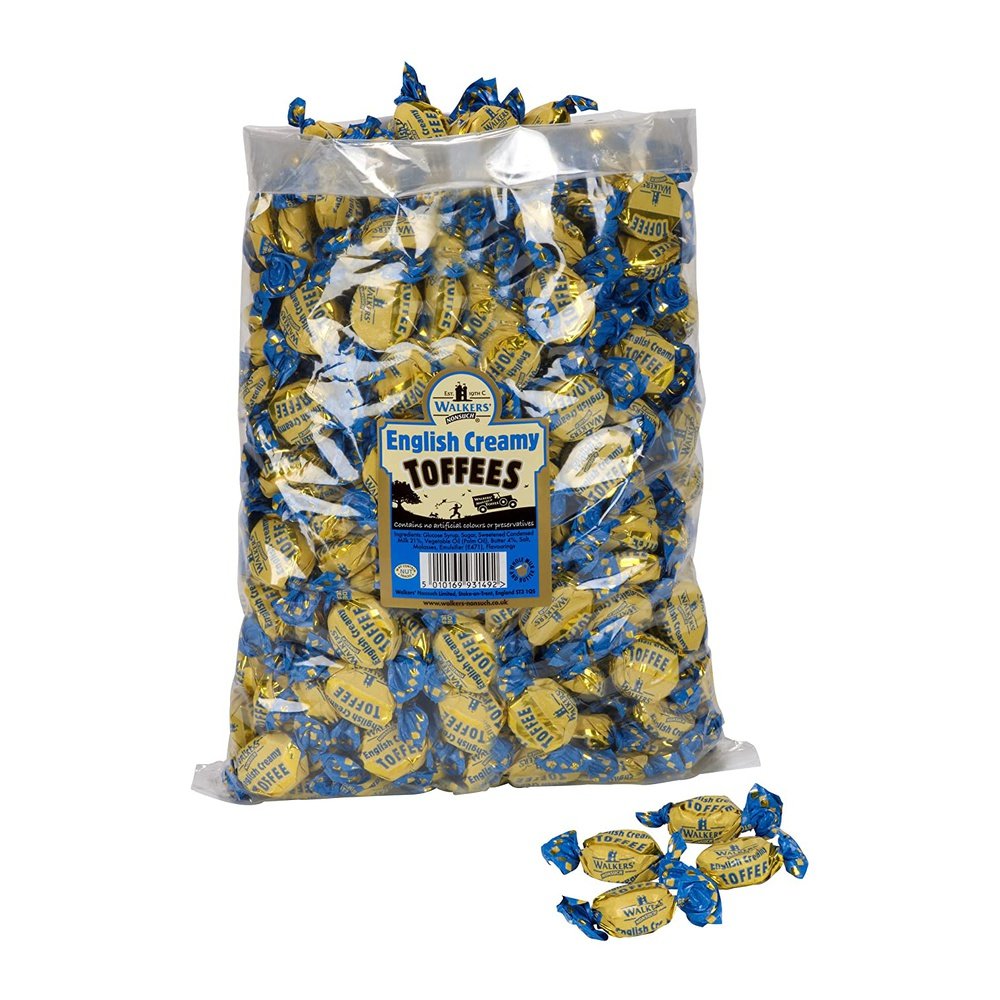 Walkers Creamy English Toffee 2.5kg partysweets.ie
