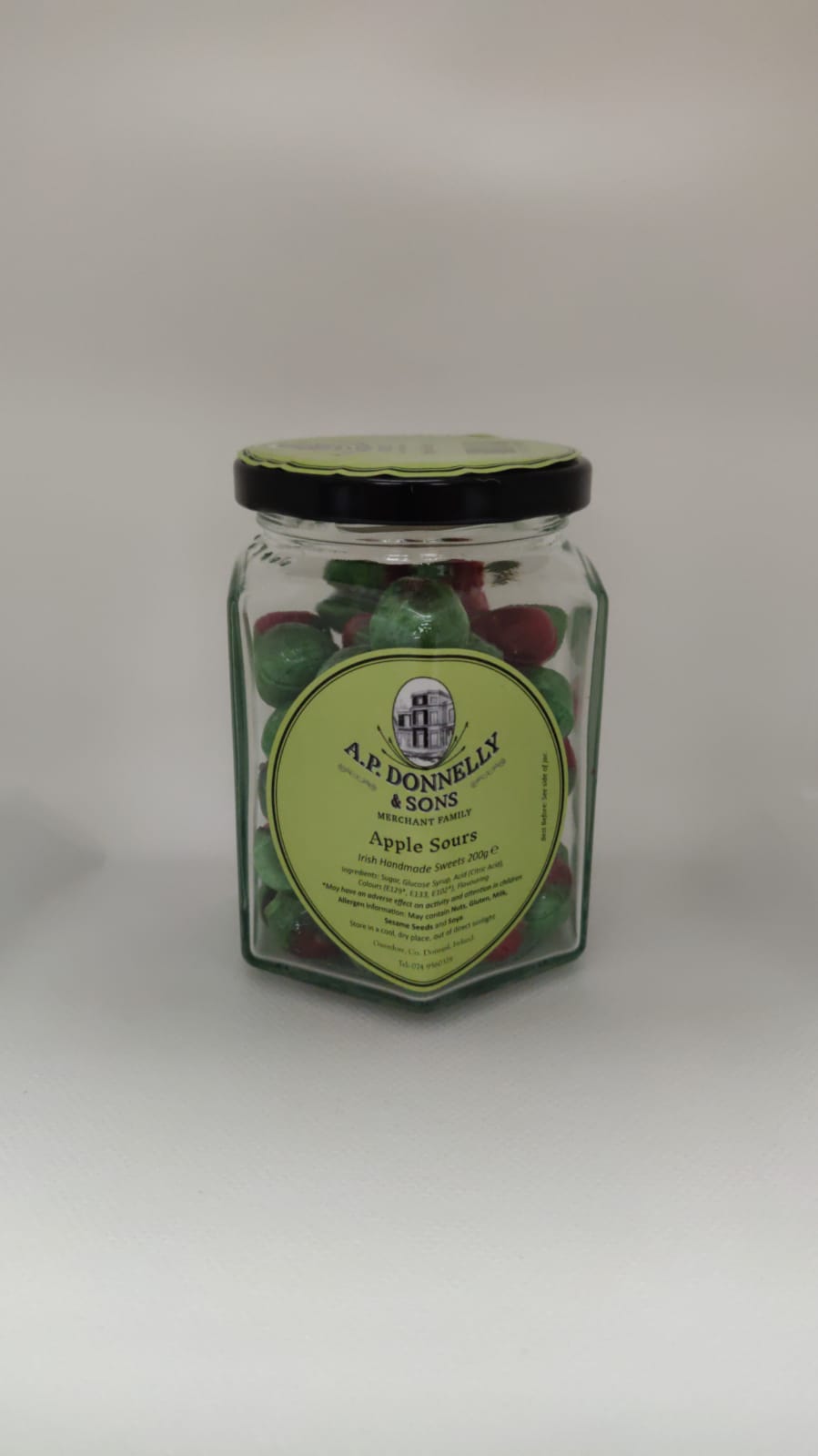 AP Donnelly Apple Sours 200g Glass Jar | shopname